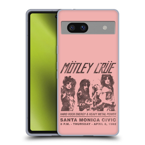 Motley Crue Tours Santa Monica Soft Gel Case for Google Pixel 7a