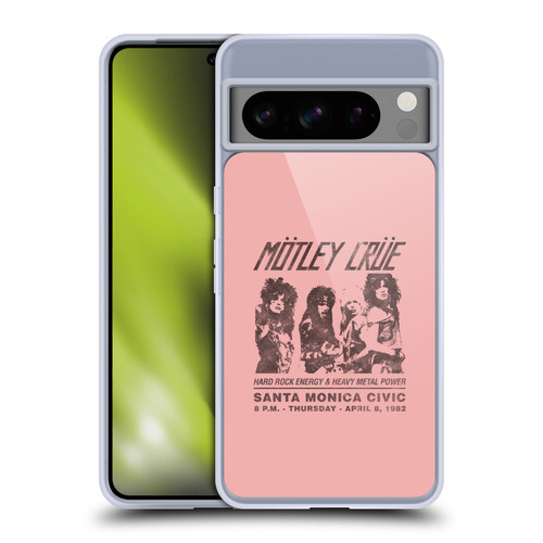 Motley Crue Tours Santa Monica Soft Gel Case for Google Pixel 8 Pro