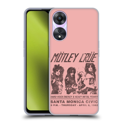 Motley Crue Tours Santa Monica Soft Gel Case for OPPO A78 5G