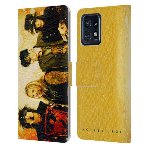 Motley Crue Tours Rock In Rio Brazil 2015 Leather Book Wallet Case Cover For Motorola Moto Edge 40 Pro