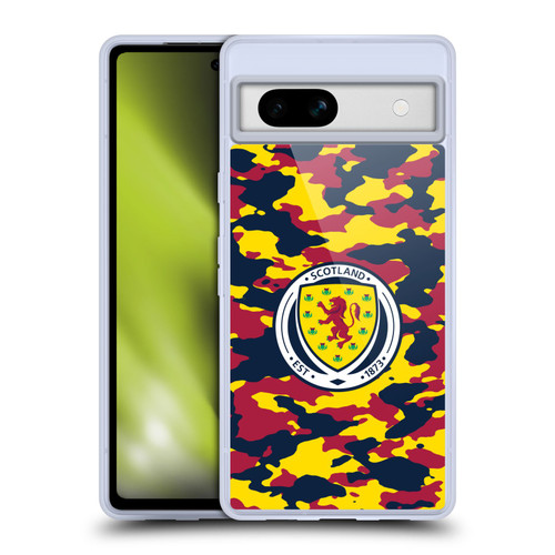 Scotland National Football Team Logo 2 Camouflage Soft Gel Case for Google Pixel 7a