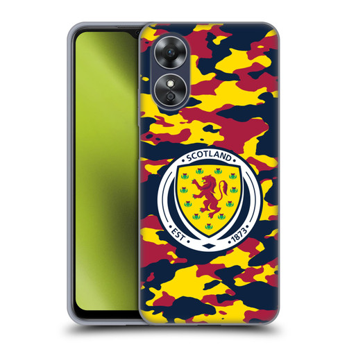 Scotland National Football Team Logo 2 Camouflage Soft Gel Case for OPPO A17
