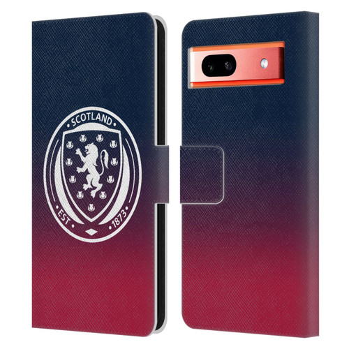 Scotland National Football Team Logo 2 Gradient Leather Book Wallet Case Cover For Google Pixel 7a