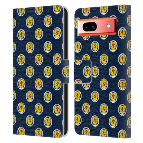 Scotland National Football Team Logo 2 Pattern Leather Book Wallet Case Cover For Google Pixel 7a