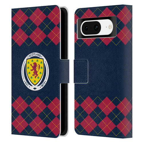 Scotland National Football Team Logo 2 Argyle Leather Book Wallet Case Cover For Google Pixel 8