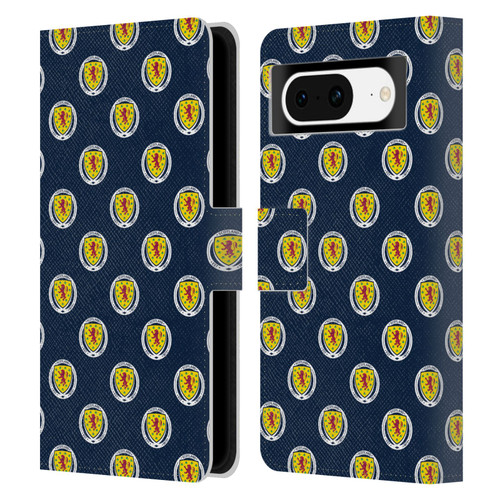 Scotland National Football Team Logo 2 Pattern Leather Book Wallet Case Cover For Google Pixel 8