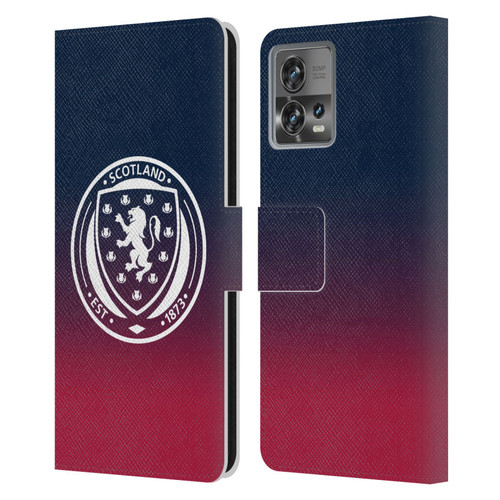 Scotland National Football Team Logo 2 Gradient Leather Book Wallet Case Cover For Motorola Moto Edge 30 Fusion