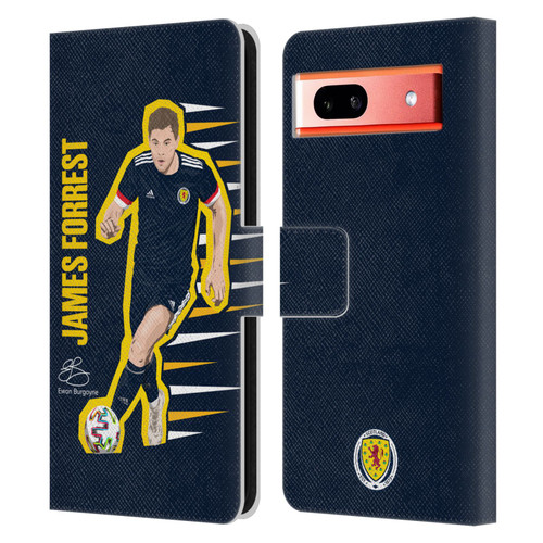 Scotland National Football Team Players James Forrest Leather Book Wallet Case Cover For Google Pixel 7a