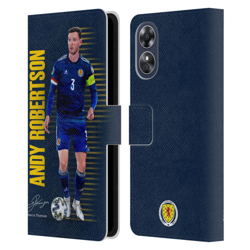 Scotland National Football Team Players Andy Robertson Leather Book Wallet Case Cover For OPPO A17