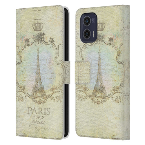Jena DellaGrottaglia Assorted Paris My Embrace Leather Book Wallet Case Cover For Motorola Moto G73 5G