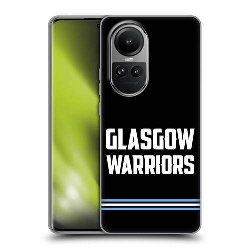 Glasgow Warriors Logo Text Type Black Soft Gel Case for OPPO Reno10 5G / Reno10 Pro 5G