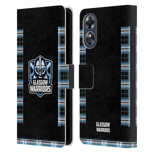 Glasgow Warriors 2020/21 Crest Kit Home Leather Book Wallet Case Cover For OPPO A17