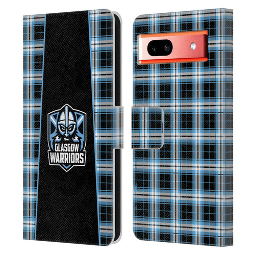 Glasgow Warriors Logo 2 Tartan Leather Book Wallet Case Cover For Google Pixel 7a