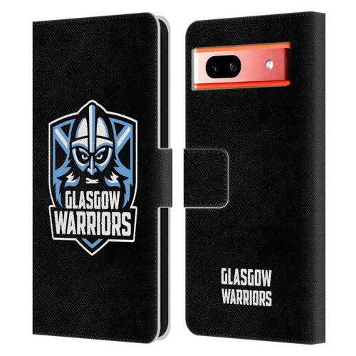 Glasgow Warriors Logo Plain Black Leather Book Wallet Case Cover For Google Pixel 7a