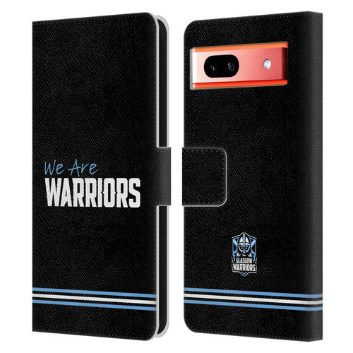 Glasgow Warriors Logo We Are Warriors Leather Book Wallet Case Cover For Google Pixel 7a
