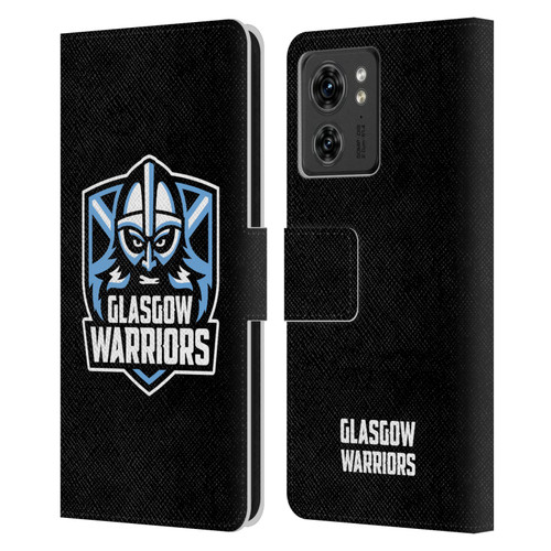 Glasgow Warriors Logo Plain Black Leather Book Wallet Case Cover For Motorola Moto Edge 40