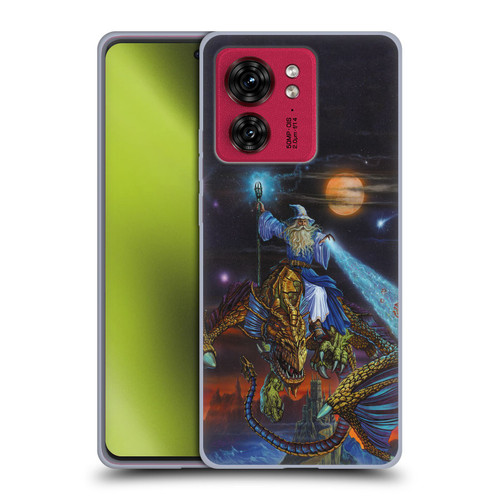 Ed Beard Jr Dragon Friendship Twilight Tempest Soft Gel Case for Motorola Moto Edge 40