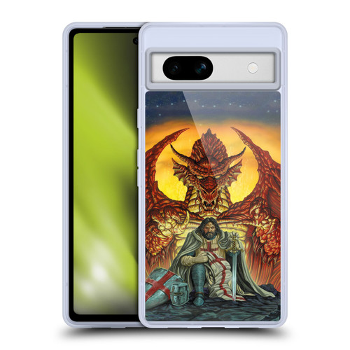 Ed Beard Jr Dragon Friendship Knight Templar Soft Gel Case for Google Pixel 7a