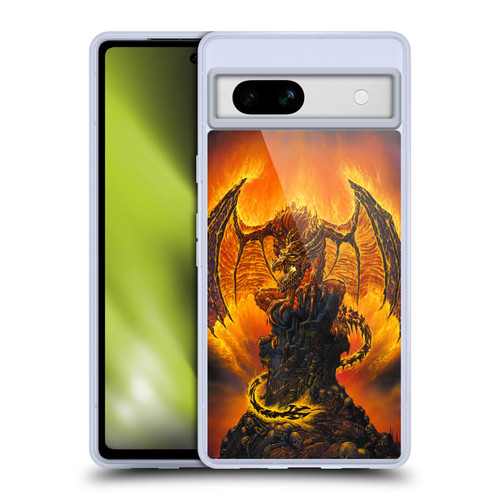 Ed Beard Jr Dragons Harbinger Of Fire Soft Gel Case for Google Pixel 7a