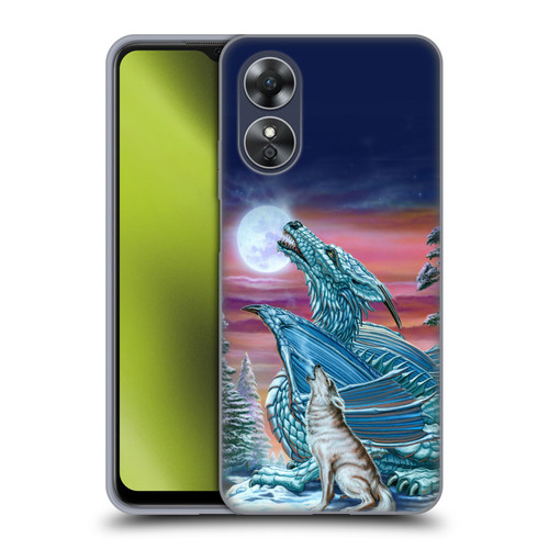 Ed Beard Jr Dragons Moon Song Wolf Moon Soft Gel Case for OPPO A17