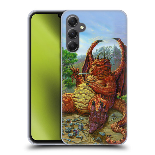 Ed Beard Jr Dragons Lunch With A Toothpick Soft Gel Case for Samsung Galaxy A34 5G