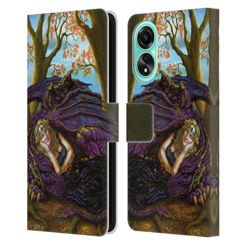 Ed Beard Jr Dragon Friendship Escape To The Land Of Nod Leather Book Wallet Case Cover For OPPO A78 4G