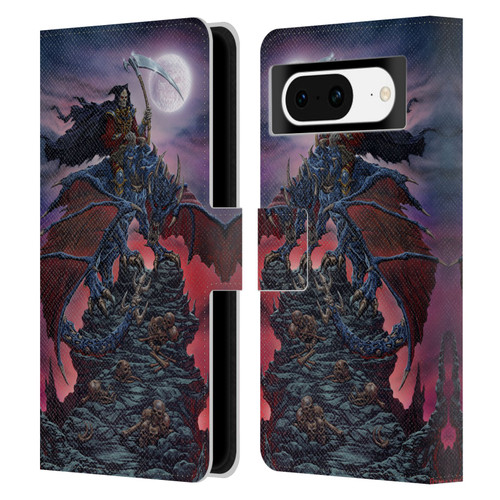 Ed Beard Jr Dragons Reaper Leather Book Wallet Case Cover For Google Pixel 8