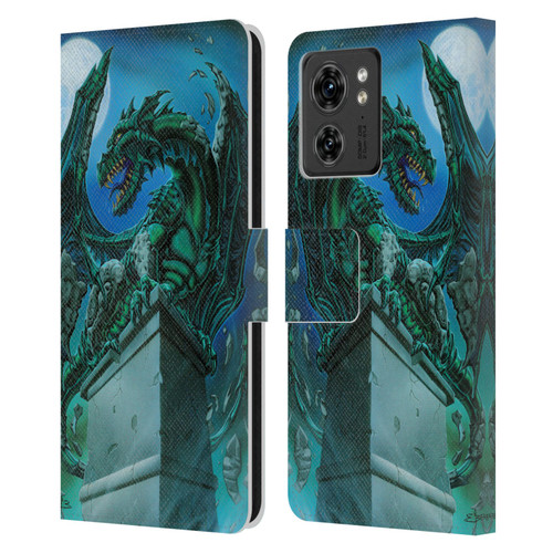 Ed Beard Jr Dragons The Awakening Leather Book Wallet Case Cover For Motorola Moto Edge 40