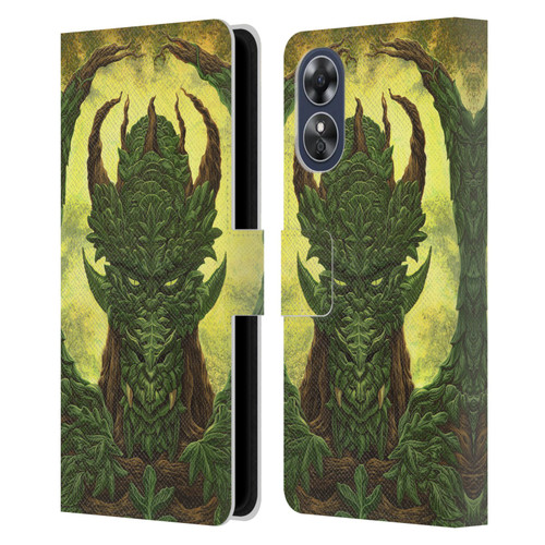 Ed Beard Jr Dragons Green Guardian Greenman Leather Book Wallet Case Cover For OPPO A17