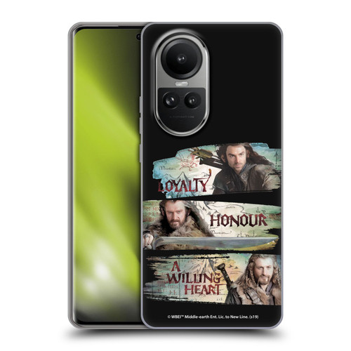 The Hobbit An Unexpected Journey Key Art Loyalty And Honour Soft Gel Case for OPPO Reno10 5G / Reno10 Pro 5G