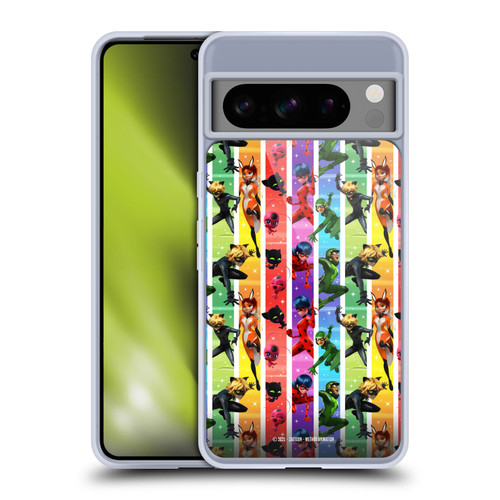 Miraculous Tales of Ladybug & Cat Noir Graphics Pattern Soft Gel Case for Google Pixel 8 Pro