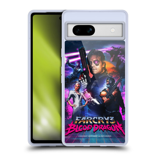 Far Cry 3 Blood Dragon Key Art Cover Soft Gel Case for Google Pixel 7a