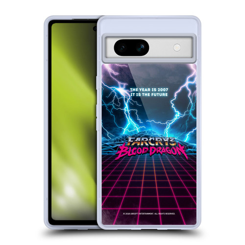 Far Cry 3 Blood Dragon Key Art Logo Soft Gel Case for Google Pixel 7a