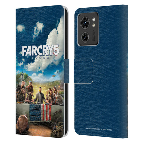 Far Cry 5 Key Art And Logo Main Leather Book Wallet Case Cover For Motorola Moto Edge 40