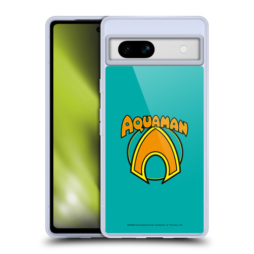 Aquaman DC Comics Logo Classic Soft Gel Case for Google Pixel 7a