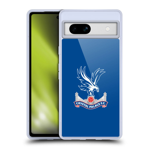 Crystal Palace FC Crest Plain Soft Gel Case for Google Pixel 7a