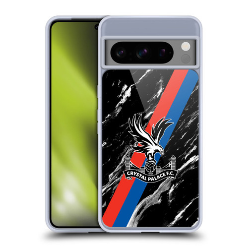 Crystal Palace FC Crest Black Marble Soft Gel Case for Google Pixel 8 Pro