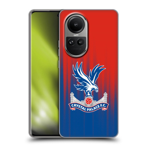 Crystal Palace FC Crest Halftone Soft Gel Case for OPPO Reno10 5G / Reno10 Pro 5G