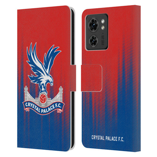 Crystal Palace FC Crest Halftone Leather Book Wallet Case Cover For Motorola Moto Edge 40