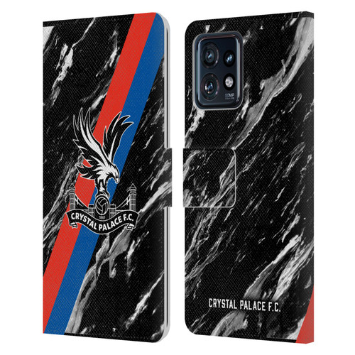 Crystal Palace FC Crest Black Marble Leather Book Wallet Case Cover For Motorola Moto Edge 40 Pro