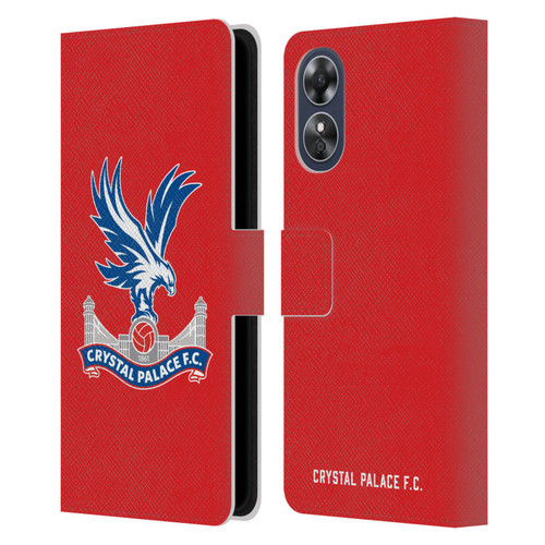 Crystal Palace FC Crest Eagle Leather Book Wallet Case Cover For OPPO A17
