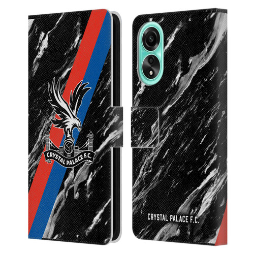 Crystal Palace FC Crest Black Marble Leather Book Wallet Case Cover For OPPO A78 5G