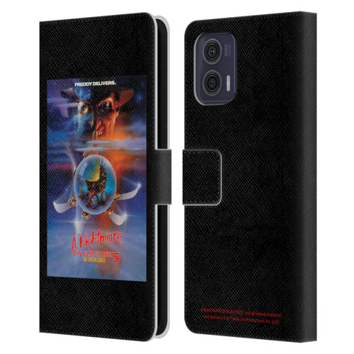 A Nightmare On Elm Street: The Dream Child Graphics Poster Leather Book Wallet Case Cover For Motorola Moto G73 5G