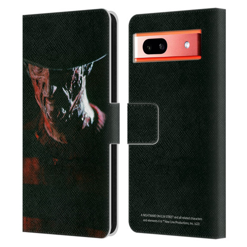 A Nightmare On Elm Street (1984) Graphics Freddy Leather Book Wallet Case Cover For Google Pixel 7a