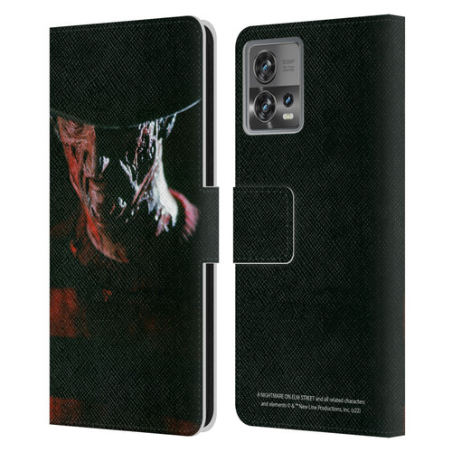 A Nightmare On Elm Street (1984) Graphics Freddy Leather Book Wallet Case Cover For Motorola Moto Edge 30 Fusion