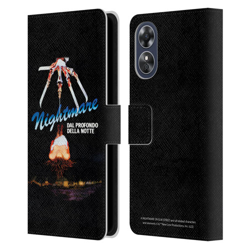 A Nightmare On Elm Street (1984) Graphics Nightmare Leather Book Wallet Case Cover For OPPO A17