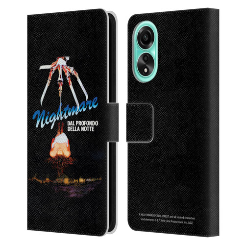 A Nightmare On Elm Street (1984) Graphics Nightmare Leather Book Wallet Case Cover For OPPO A78 5G