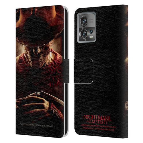 A Nightmare On Elm Street (2010) Graphics Freddy Key Art Leather Book Wallet Case Cover For Motorola Moto Edge 30 Fusion