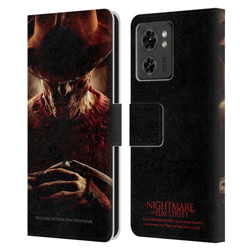 A Nightmare On Elm Street (2010) Graphics Freddy Key Art Leather Book Wallet Case Cover For Motorola Moto Edge 40