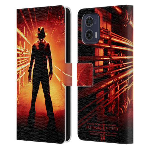 A Nightmare On Elm Street (2010) Graphics Freddy Poster Leather Book Wallet Case Cover For Motorola Moto G73 5G